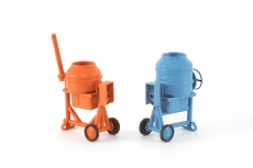 2 verschiedene DDR-Betonmischer, Bausatz