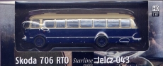 Skoda- (Jelcz-)Bus, dunkelblau / beige
