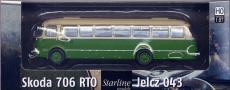 Skoda- (Jelcz-)Bus, grün / beige