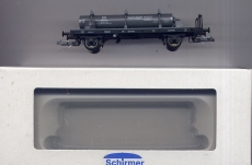 2achsiger Gaskesselwagen, DR, grau, 2 Kessel