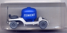 Zementsilo-Anhänger, blau / hellgrau