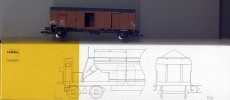 2achsiger Gedeckter Güterwagen, DR, braun