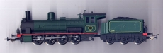 Schlepptenderlok (ex DRG-BR 55), SNCB, dunkelgrün