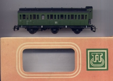 3achsiger Abteilwagen, DR, grün, mit Bremserhaus