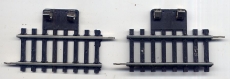 2 Stück 1/3 gerade Anschlussgleise, Piko-Hohlprofil