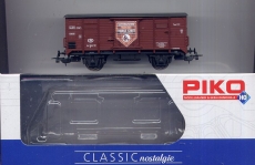 2achsiger Gedeckter Güterwagen Cousin & de Rauw, SNCB, Flachdach, braun