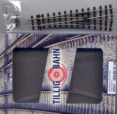 Schmalspur-Weiche, rechts, 18°, H0e