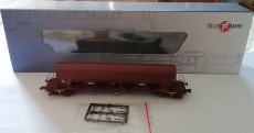 4achsiger Schüttgutwagen Tads, DR, braun, mit Schwenkdach