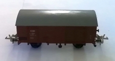 2achsiger Gedeckter Güterwagen, CSD, braun; Flachdach
