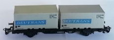 2achsiger Containerwagen Deutrans