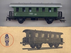 2achsiger Personenwagen (Donnerbüchse), DR, grün