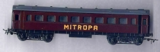 4achsiger MITROPA-Wagen, weinrot