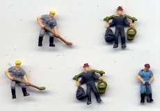 5 verschiedene Arbeiter