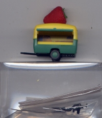 Erdbeer-Verkaufsanhänger