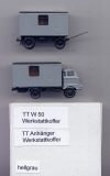 IFA W50 Werkstattkoffer, hellgrau + Anhänger