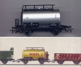 2achsiger Kesselwagen, DR, silber, Bremsbühne