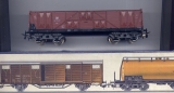 4achsiger Offener Güterwagen LOWA OOr-47, DR, braun, Holz-Bauart