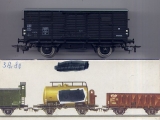 2achsiger Gedeckter Güterwagen, CFL, schwarz, Flachdach