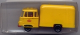Robur LO-2500 Minol, Koffer-Aufbau, rot / gelb