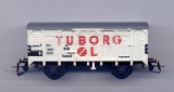 2achsiger Bier-Kühlwagen Tuborg OL, DSB, weiß