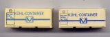 2 Stk. Kühl-Container, DR, weiß
