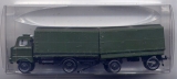 IFA W50-Hängerzug, Pritsche / Plane, NVA-grün