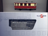 Schmalspur-Triebwagen T1, rot / elfenbein