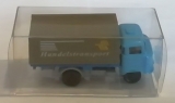 IFA W50 Handelstransport, blaues FH, Pritsche / Plane