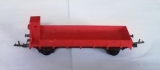 2achsiger Niederbordwagen, rot, mit Bremserhaus